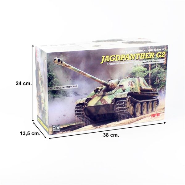 1/35 Jagdpanther G2 İç Detaylı İmha Tanklı Maketi, RFM Model 5022 - Görsel 5