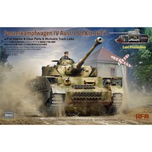 1/35 Pz.Kpfw. IV Ausf. J Geç Dönem Tankı İç Detaylı Maketi, RFM Model 5043