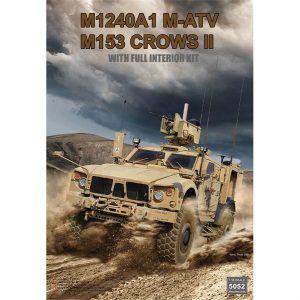 1/35 M1240A1 M-ATV (M153 CROWS II Silahlı ) Askeri Aracı İç Detaylı Maketi, RFM Model 5052