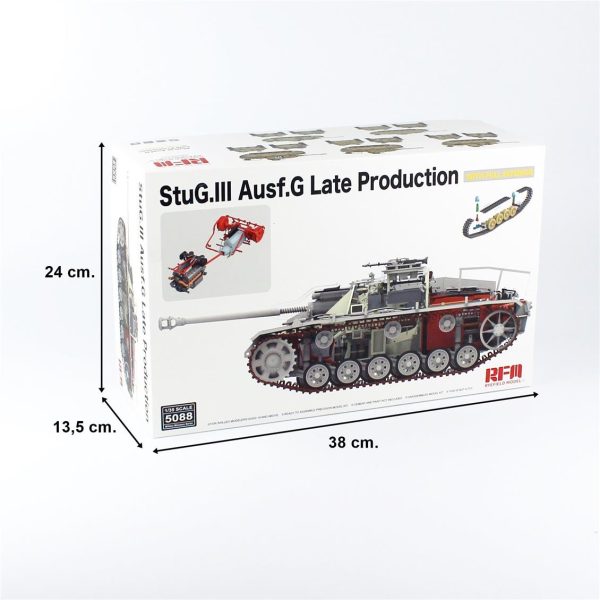 1/35 StuG.III Ausf.G Geç Dönem Tankı İç Detaylı Maketi, RFM Model 5088 - Görsel 5