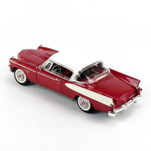 1/18 1958 Studebaker Altınen Hawk Claret Diecast Araba, Road Signature 20018 - Görsel 3