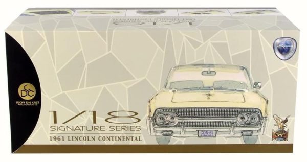 1/18 1961 Lincoln Continantal Yellow Diecast Araba, Road Signature 20088 - Görsel 4