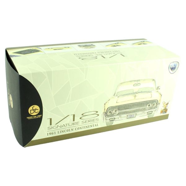 1/18 1961 Lincoln Continantal Dark Blue Diecast Araba, Road Signature 20088 - Görsel 6