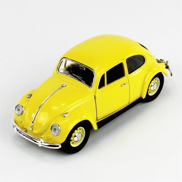1/24 1967 Volkswagen Beetle Yellow Diecast Araba, Road Signature 24202