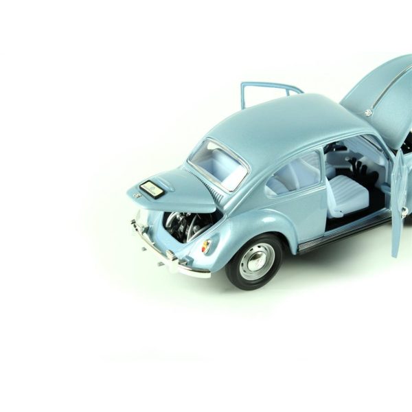 1/18 1967 Volkwagen Beetle Metalik Blue Diecast Araba, Road Signature 92078 - Görsel 4
