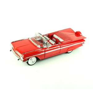1/18 1959 Chevrolet İmpala Red Diecast Araba, Road Signature 92118