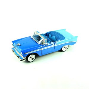 1/18 1956 Chevrolet Belair Blue Diecast Araba, Road Signature 92128