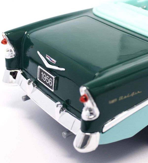 1/18 1956 Chevrolet Belair Green Diecast Araba, Road Signature 92128 - Görsel 5