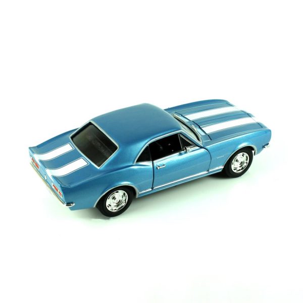 1/18 1968 Chevrolet Camaro Z 28 Metalik Blue Diecast Araba, Road Signature 92188 - Görsel 2