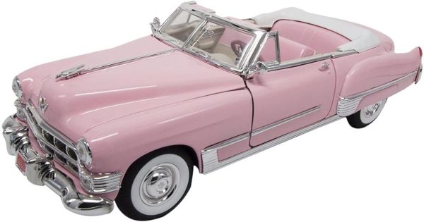 1/18 1949 Cadillac Coupe Deville Convertible Pink Diecast Araba, Road Signature 92308