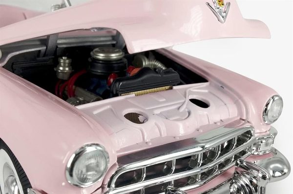 1/18 1949 Cadillac Coupe Deville Convertible Pink Diecast Araba, Road Signature 92308 - Görsel 3