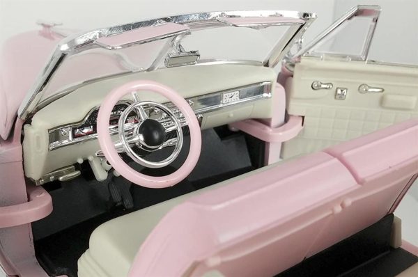 1/18 1949 Cadillac Coupe Deville Convertible Pink Diecast Araba, Road Signature 92308 - Görsel 4
