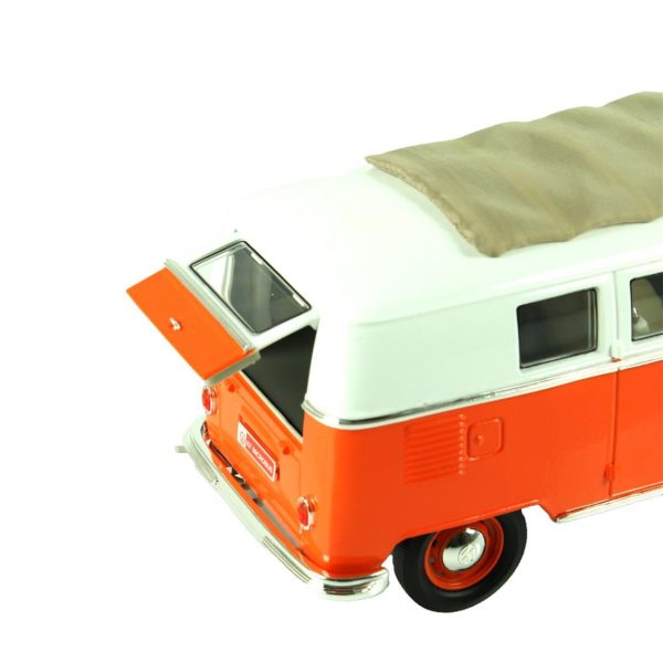 1/18 1963 Volkwagen Microbus Sunroof Orange Diecast Araba, Road Signature 92327 - Görsel 4