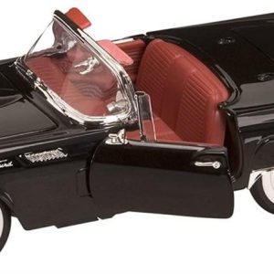 1/18 1958 Ford Thunderbird Black Diecast Araba, Road Signature 92358