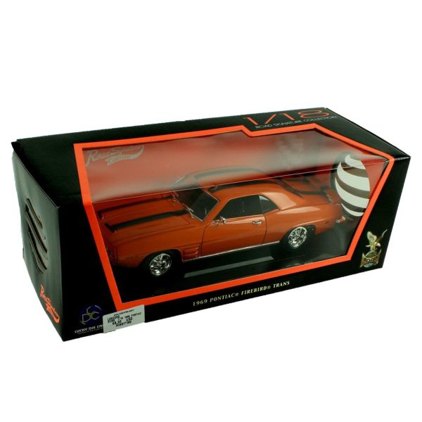 1/18 1969 Pontiac Firebird Transam Orange Diecast Araba, Road Signature 92368 - Görsel 4