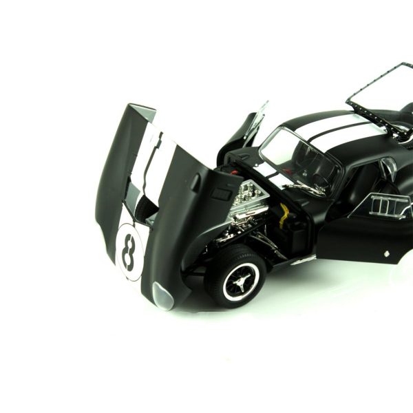 1/18 1965 Shelby Cobra Daytone Coupe Black Diecast Araba, Road Signature 92408 - Görsel 3