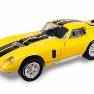 1/18 1965 Shelby Cobra Daytone Coupe Yellow Diecast Araba, Road Signature 92408