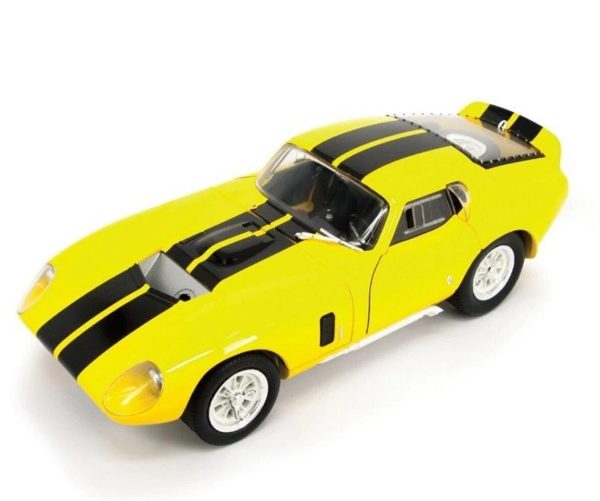 1/18 1965 Shelby Cobra Daytone Coupe Yellow Diecast Araba, Road Signature 92408 - Görsel 2