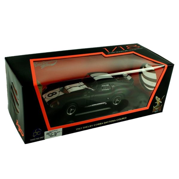 1/18 1965 Shelby Cobra Daytone Coupe Black Diecast Araba, Road Signature 92408 - Görsel 5