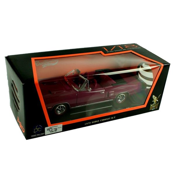 1/18 1970 Dodge Coronet R/T Purple Diecast Araba, Road Signature 92548 - Görsel 4