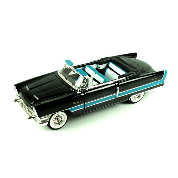 1/18 1955 Packard Caribbean Convertible Black Diecast Araba, Road Signature 92618