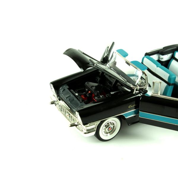 1/18 1955 Packard Caribbean Convertible Black Diecast Araba, Road Signature 92618 - Görsel 3