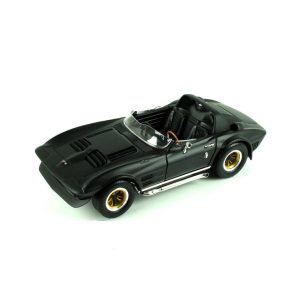 1/18 1964 Chevrolet Corvette Grand Sport Black Diecast Araba, Road Signature 92697