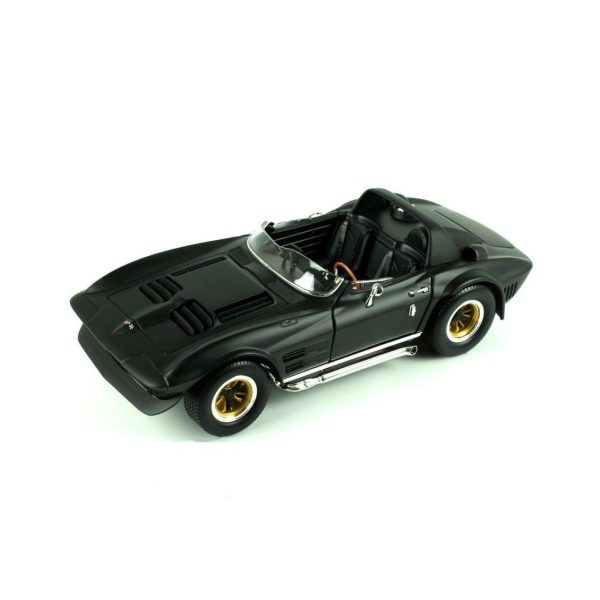 1/18 1964 Chevrolet Corvette Grand Sport Black Diecast Araba, Road Signature 92697