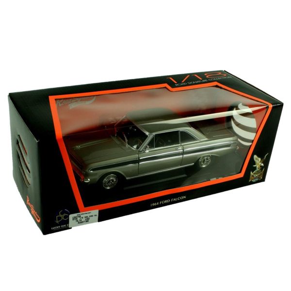 1/18 1964 Ford Falcon Gümüş Diecast Araba, Road Signature 92708 - Görsel 4
