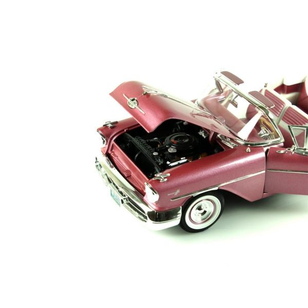 1/18 1957 Oldsmobile Super 88 Purple Diecast Araba, Road Signature 92758 - Görsel 3