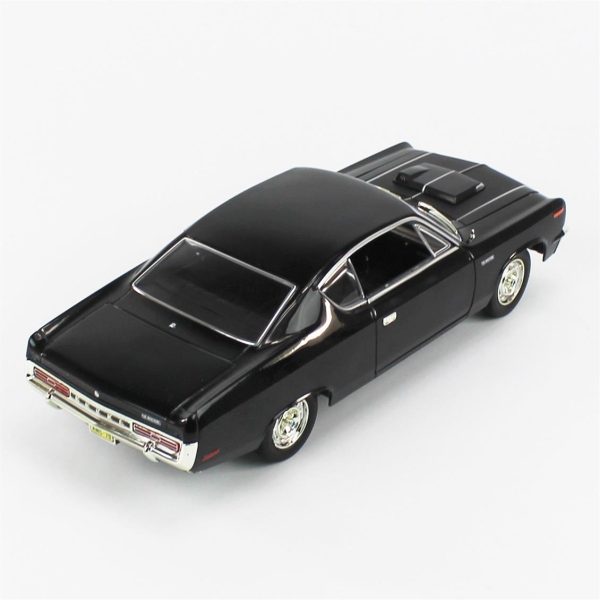 1/18 1970 AMC Rebel Black Diecast Araba, Road Signature 92778 - Görsel 4