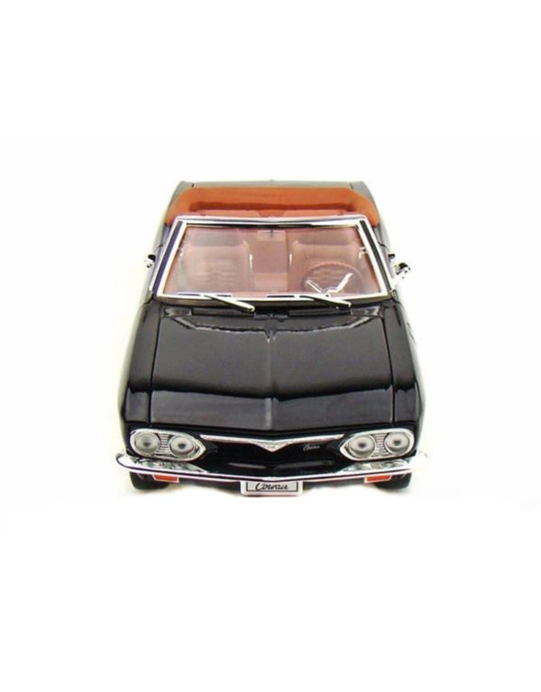 1/18 1969 Chevrolet Corvair MonzaCabrio Siyah Diecast Araba, Road Signature 92498 - Görsel 2