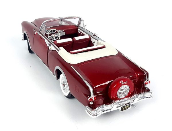 1/18 1953 Packard Caribbean Kırmızı Diecast Araba, Road Signature 92798 - Görsel 4