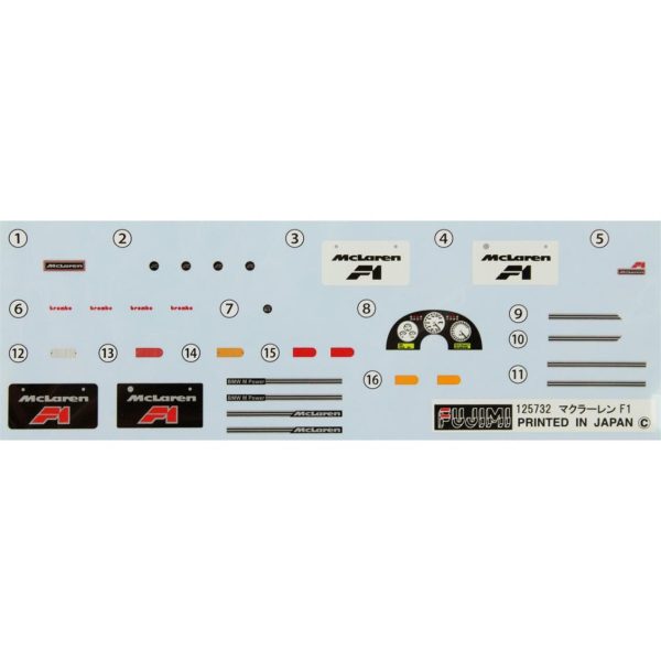1/24 Mclaren F1 Maketi, Fujimi 125732 - Görsel 4