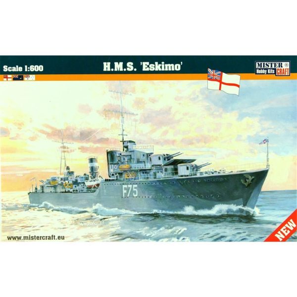 1/600 HMS (Eskimo) Zırhlı Gemi Maketi, Mister Craft S092