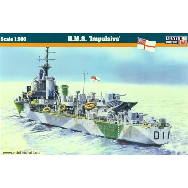 1/500 HMS (Impulsive) Zırhlı Gemi Maketi, Mister Craft S096