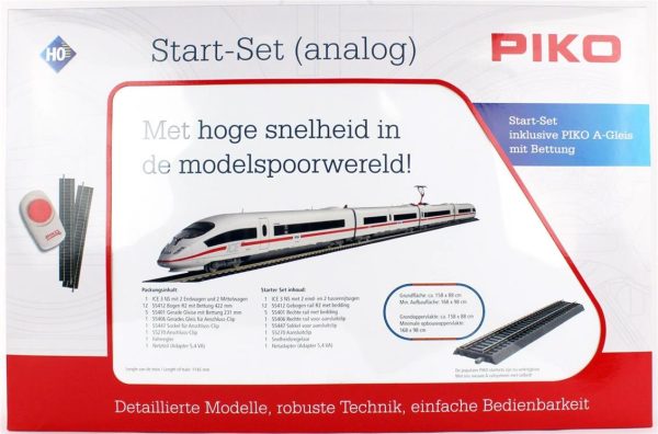 1/87 Yüksek Hızlı Yolcu Treni V. Dönem Analog Model Tren Başlangıç Seti, Piko 97929
