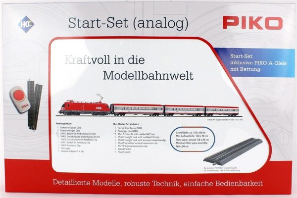 1/87 Yolcu Treni V. Dönem Analog Model Tren Başlangıç Seti, Piko 97947