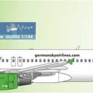 1/144 Sky A320 Green, Nazca Decals Sky007