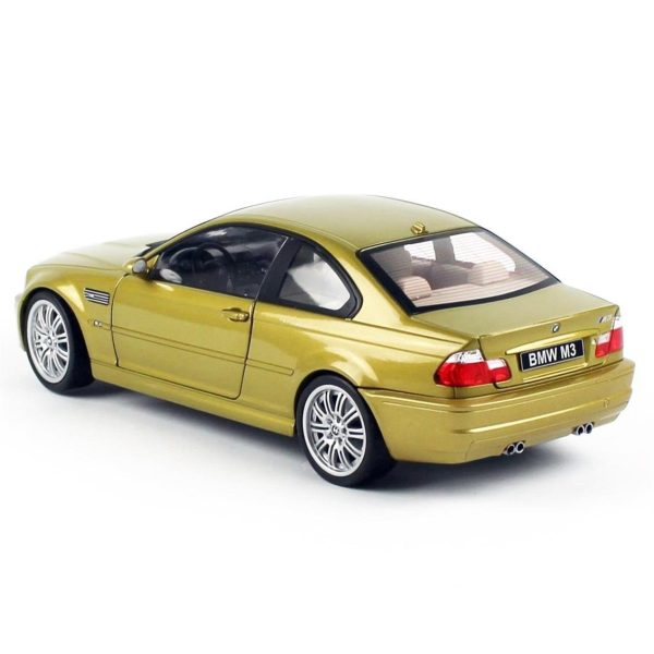1/18 2000 Bmw M3 (E46) Sarı Diecast Araba, Solido 1806501 - Görsel 3