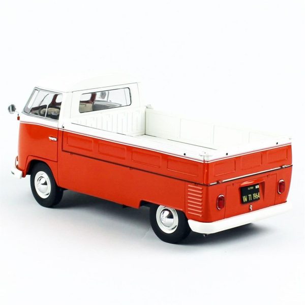 1/18 1950 Volkswagen T1 Pick Up Turuncu/Beyaz Diecast Araba, Solido 1806701 - Görsel 3