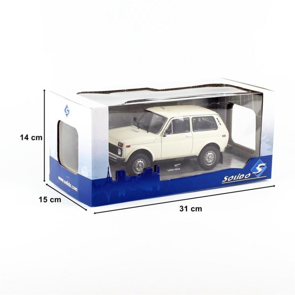 1/18 1980 Lada Niva Krem Beyaz Diecast Araba, Solido 1807301 - Görsel 5
