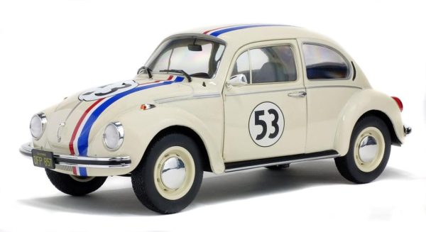 1/18 1973 Volkswagen Beetle 1303 Racer No.53 Herbie-Diecast Araba, Solido 1800505