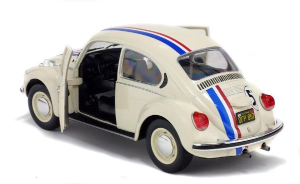 1/18 1973 Volkswagen Beetle 1303 Racer No.53 Herbie-Diecast Araba, Solido 1800505 - Görsel 7