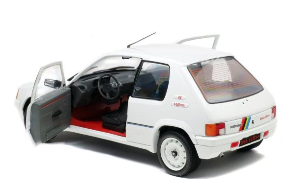 1/18 1988 Peugeot 205 Rally-Beyaz-Diecast Araba, Solido 1801701 - Görsel 7