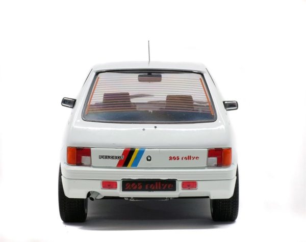 1/18 1988 Peugeot 205 Rally-Beyaz-Diecast Araba, Solido 1801701 - Görsel 4