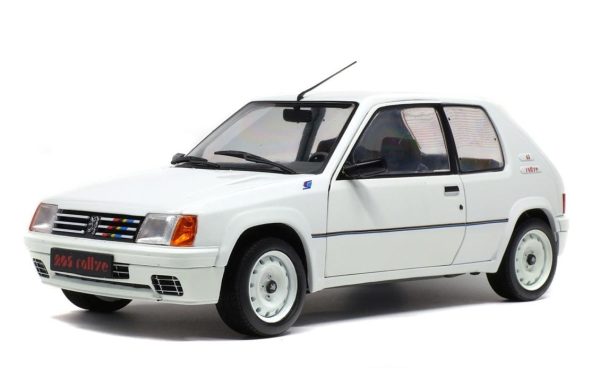 1/18 1988 Peugeot 205 Rally-Beyaz-Diecast Araba, Solido 1801701