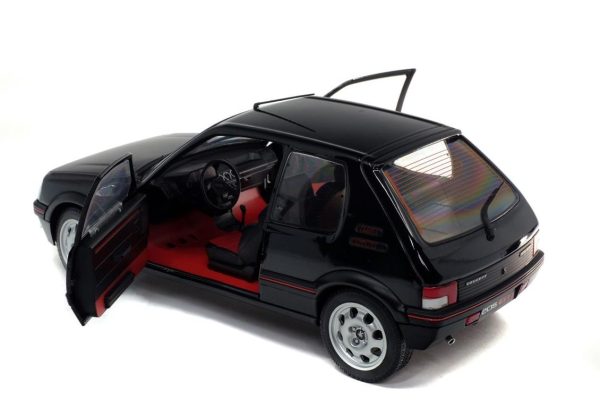 1/18 1990 Peugeot 205 GTI Mk.2 1.9L-Siyah-Diecast Araba, Solido 1801707 - Görsel 7
