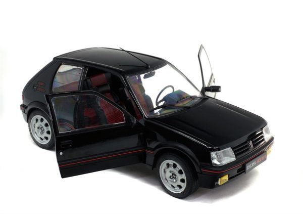 1/18 1990 Peugeot 205 GTI Mk.2 1.9L-Siyah-Diecast Araba, Solido 1801707 - Görsel 8