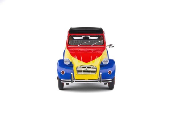 1/18 1985 Citroen 2CV6 Ricard-Sarı/Kırmızı/Mavi-Diecast Araba, Solido 1805011 - Görsel 6